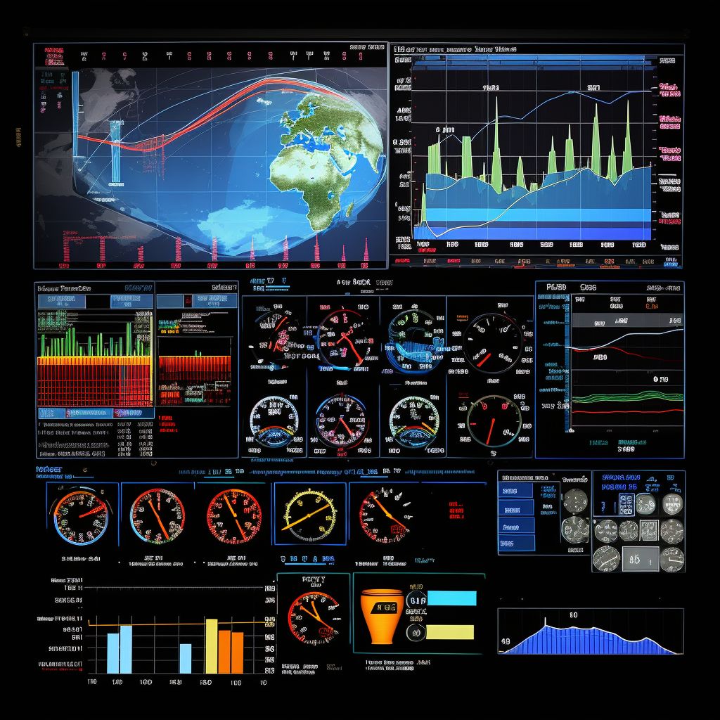 complicated dashboards representing lots of details when managing an e-commerce business