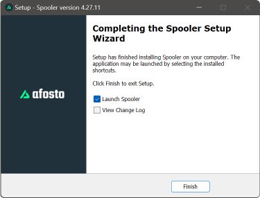 Spooler Desktop | Afosto Docs