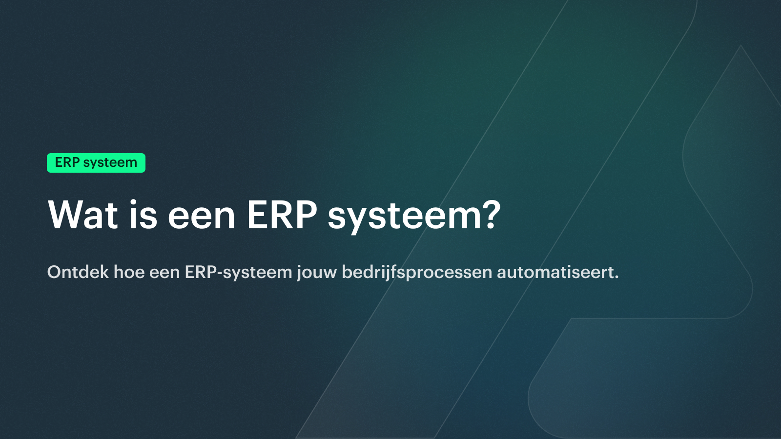 Wat is een ERP Systeem | Blog Banner | Afosto