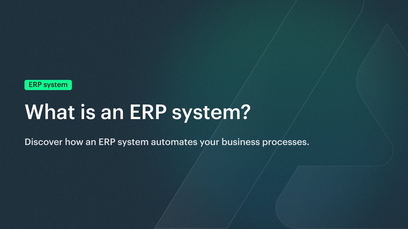 What is an ERP System | Blog Banner | Afosto