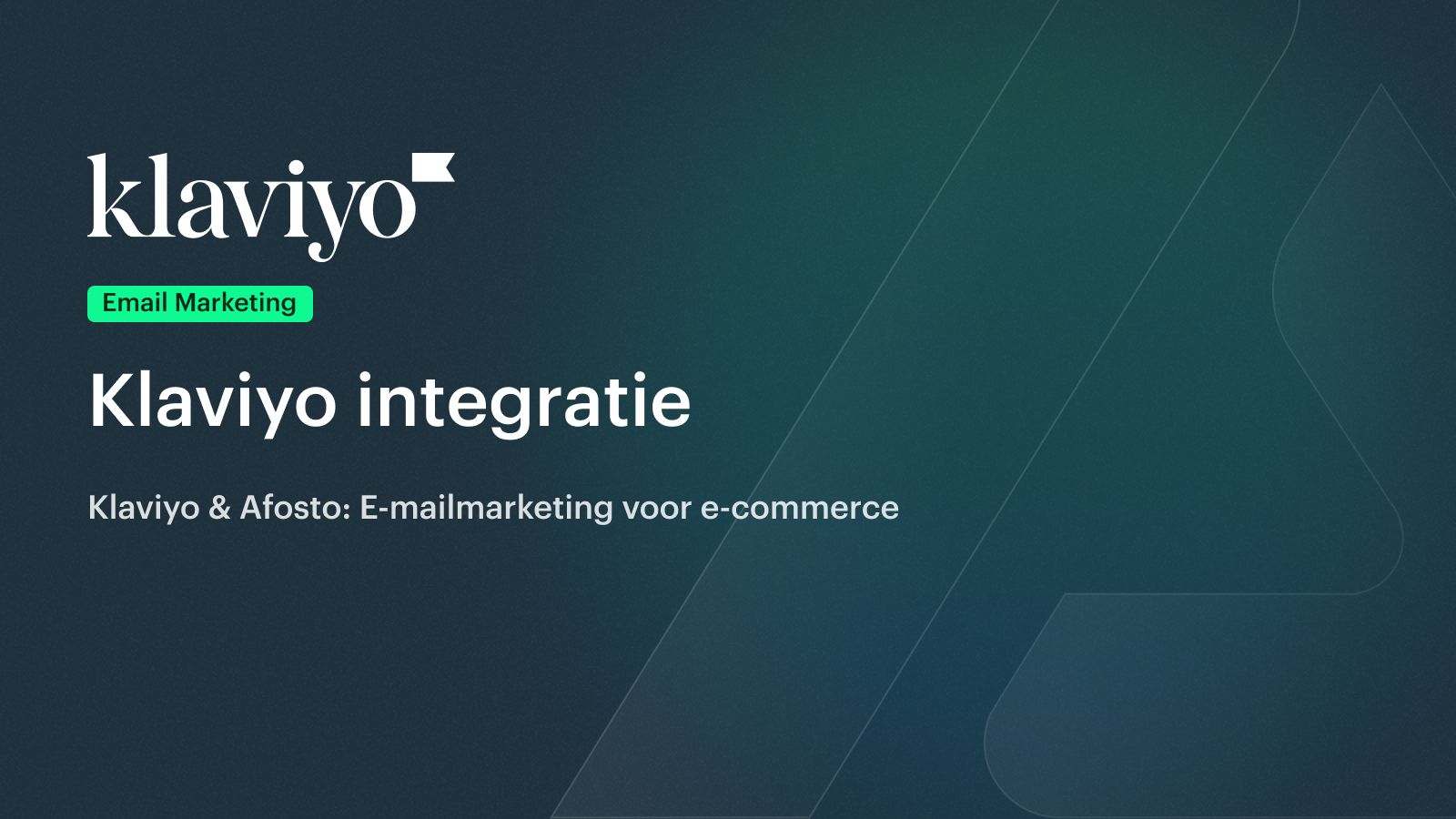 Klaviyo Integratie Afosto | Banner Blog