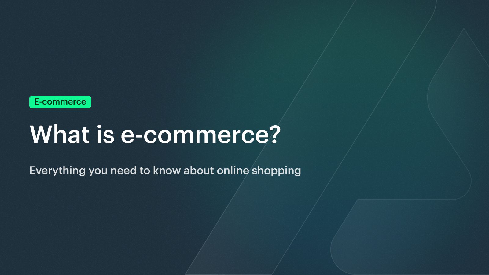 What is e-commerce? | Banner