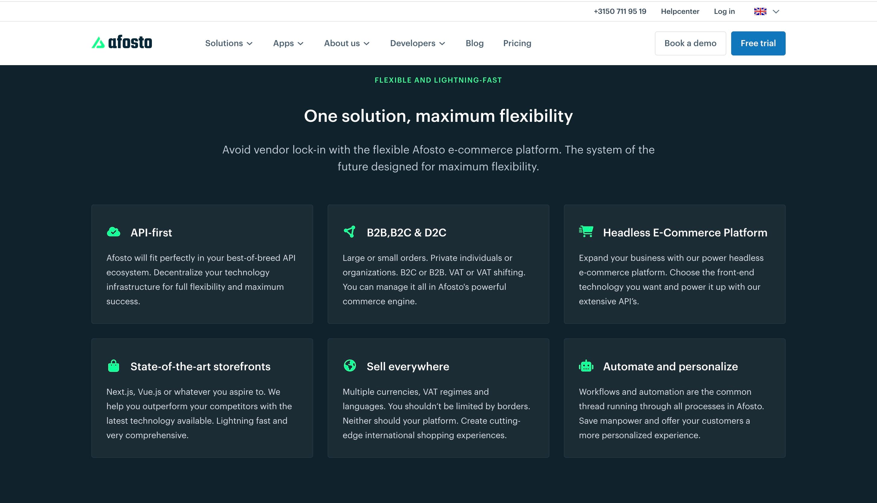 Image about key features Afosto