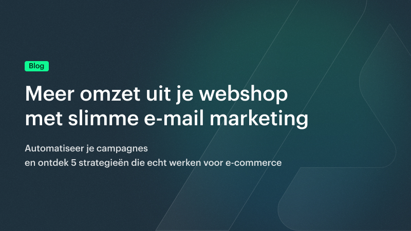 Banner blog over email marketing
