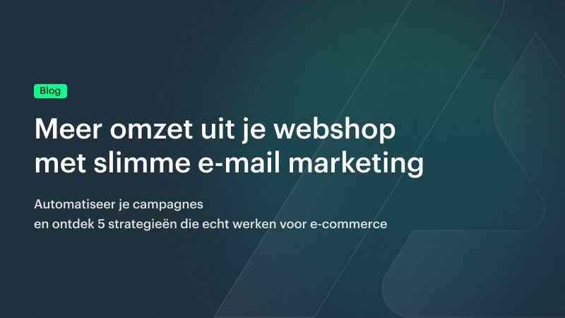 Banner blog over email marketing
