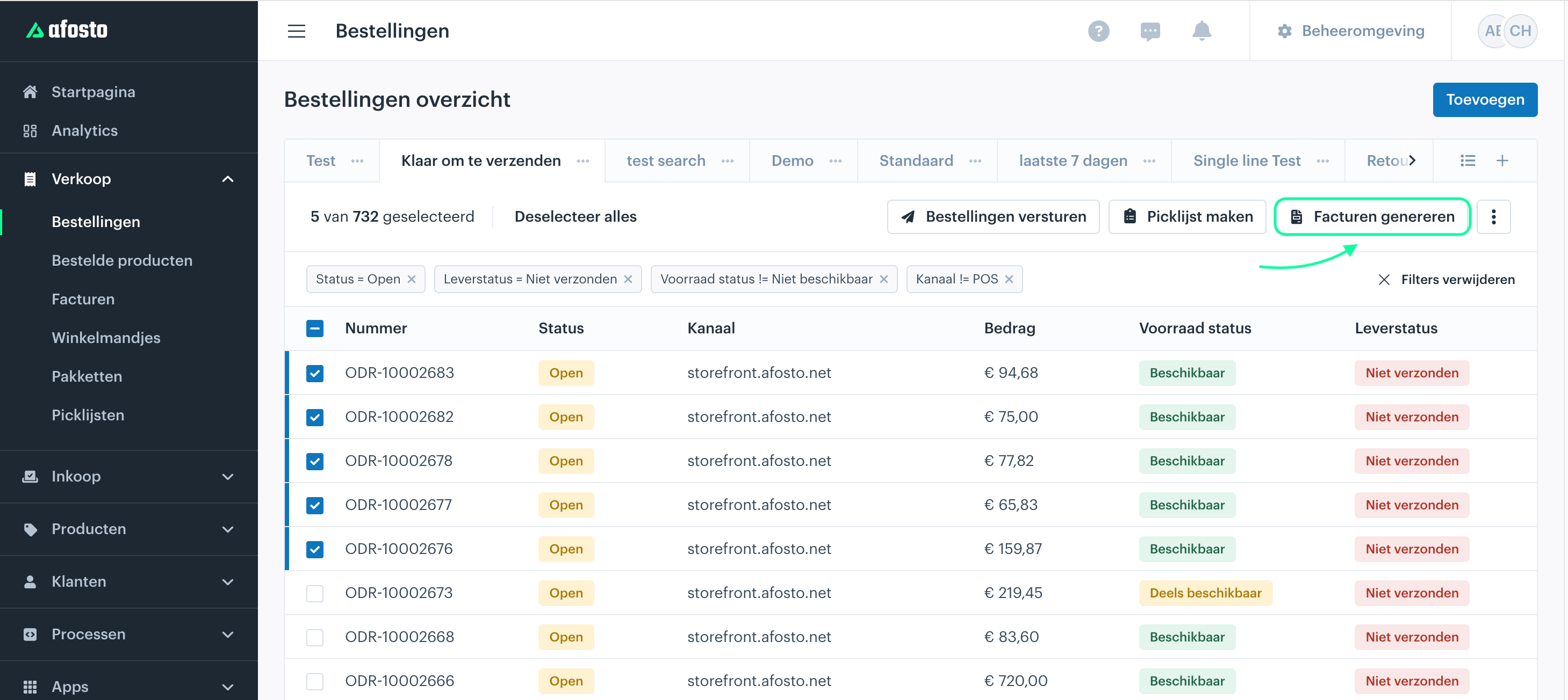 Afbeelding Docs facturen genereren in bulk