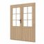 Meerprijs dubbele deur met glas