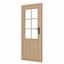 WoodAcademy Enkele deur half glas ipv houten deur