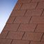 Karibu dakshingles recht 3m2 - rood