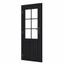 Enkele half glas deur zwart ipv Douglas half glas deur