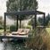Biohort Pergola 400 x 350 cm Donkergrijs metallic