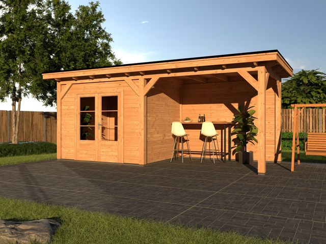 Duxwood Douglasien Gartenhaus mit Terrasse Sion