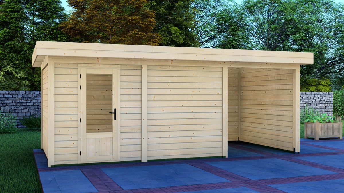 Graed Gartenhaus mit Terrasse Hamburg 600x300 cm kaufen bei Azalp.de