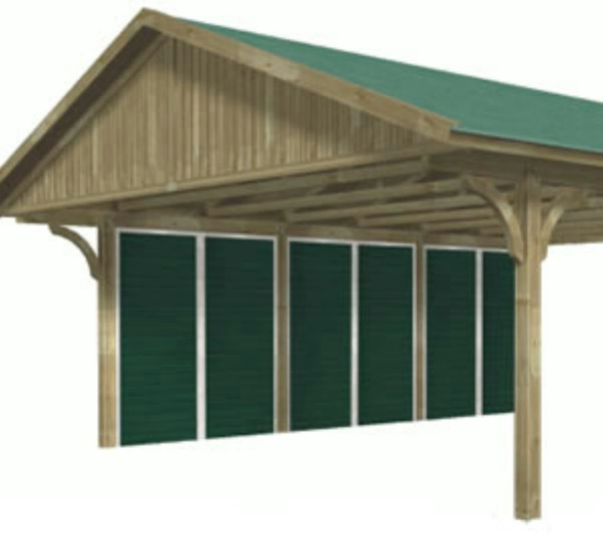 Karibu Zijwand 180x200 cm*