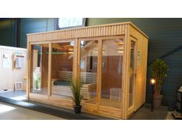 Foto van Azalp Royal Class buitensauna Kaunis 326x217 cm - Showroom Model