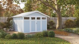 Grosfillex 22811137 UTILITY V11 - Kunststoff Gartenhaus grau-blau Foto von Grosfillex 22811137 UTILITY V11 - Kunststoff Gartenhaus grau-blau