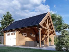 Foto von Trendhout de Hofstee XXL Schuppen mit Satteldach