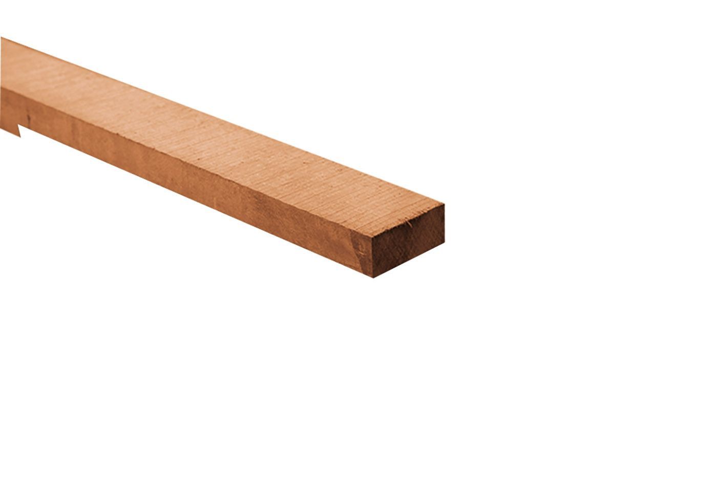 Foto van Azalp Azobe Balk Fijnbezaagd 50 x 150 mm
