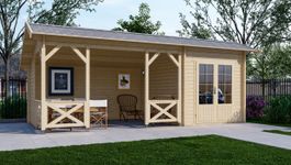 Interflex Blockhütte mit terrasse 6732 Foto von Interflex Blockhütte mit terrasse 6732