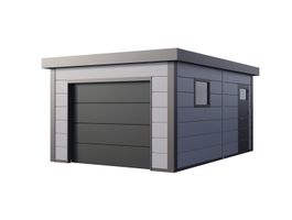 Telluria 3654G metalen garage Foto van Telluria 3654G metalen garage