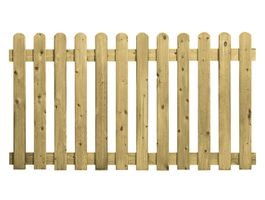 Foto van Azalp vurenhouten hek relief rond