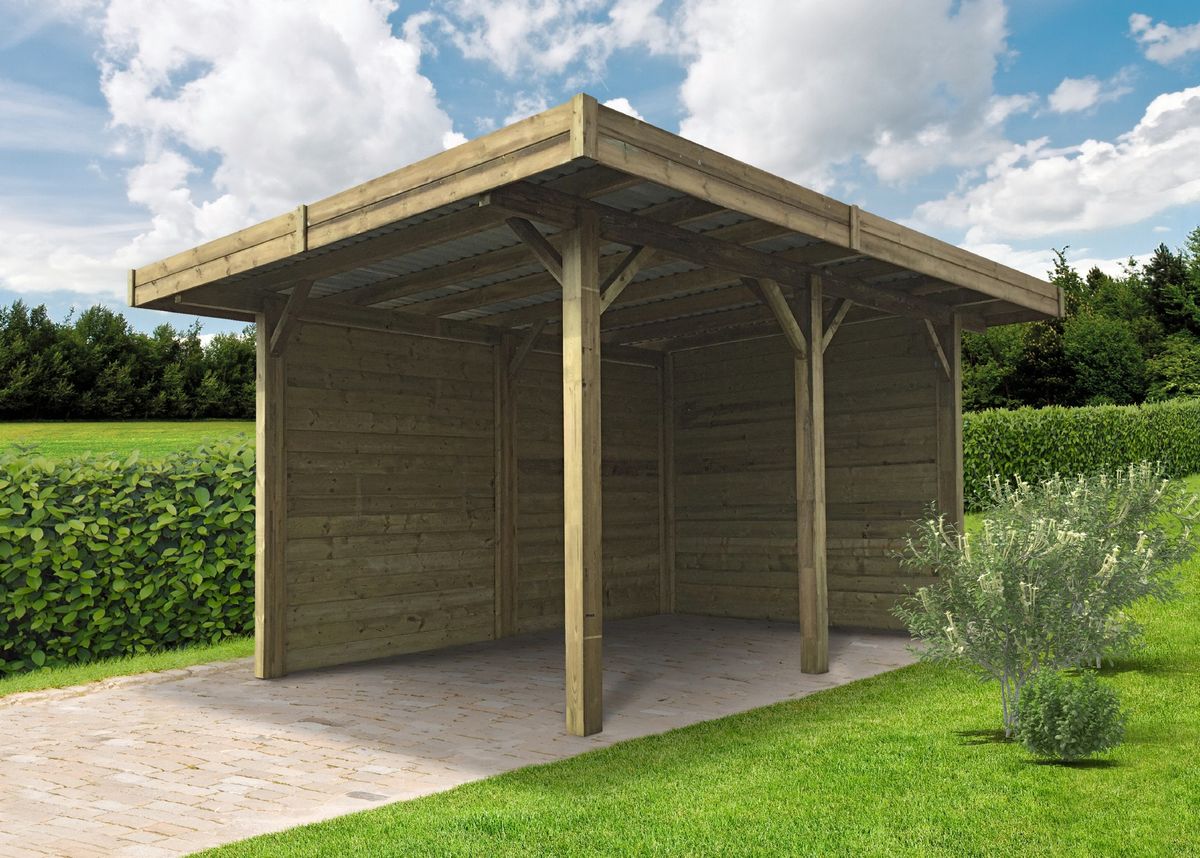Solid S7755 Houten Carport