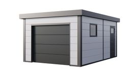 Telluria 3654G metalen garage Foto van Telluria 3654G metalen garage