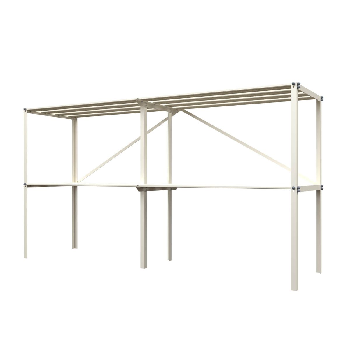 Royal Well kweektafel vrijstaand wit