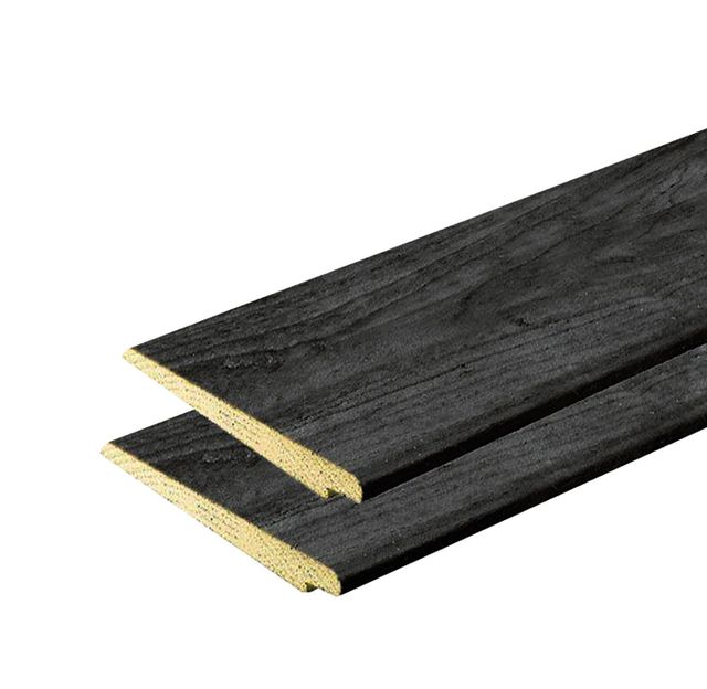 Azalp geverfde Vurenhouten gevelbekleding Rabat zwart