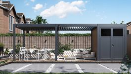 Porchenzo Paros Max met berging - teak Foto van