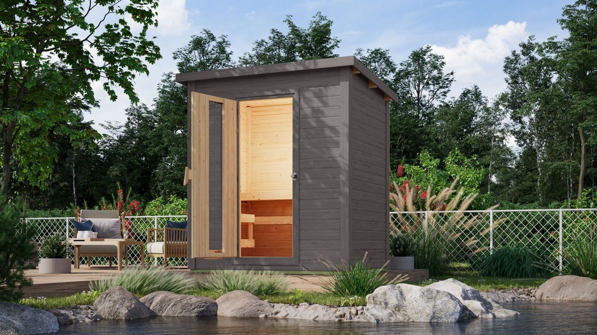 Karibu 97703 Hytti 1 buitensauna - terragrijs