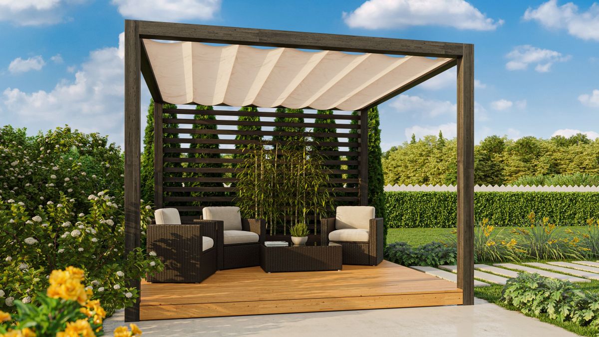 Nesling Coolfit Harmonica schaduwdoek Vierkant