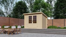 Interflex Blockhütte 3025 L Foto von Interflex Blockhütte 3025 L