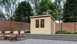 Interflex Blockhütte 3020 L Foto von Interflex Blockhütte 3020 L