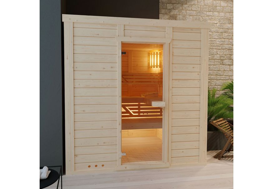 Azalp massive sauna Genio 230x240 cm Foto von Azalp massive sauna Genio 230x240 cm