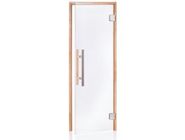 Hot Orange Saunatür Premium 70x190 cm klar 8 mm Erle Foto von Hot Orange Saunatür Premium 70x190 cm klar 8 mm Erle