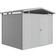 Biohort Panorama P3 metalen tuinhuis zilver metallic enkele deur