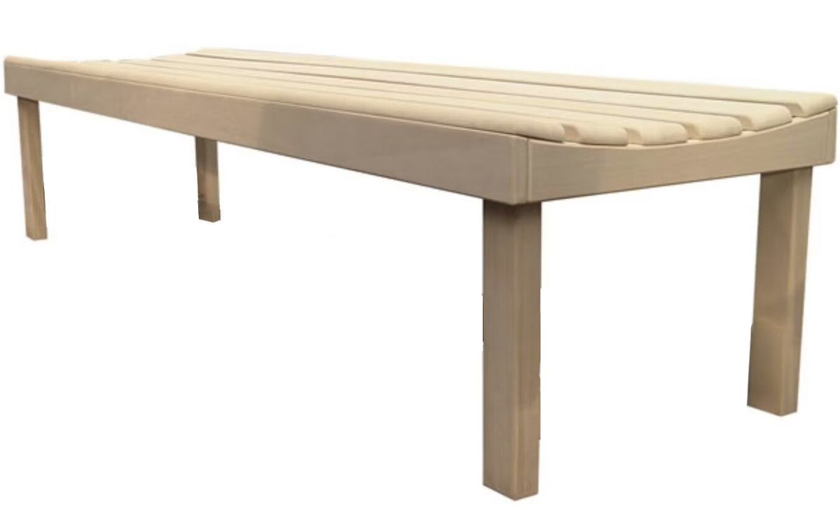 Azalp Saunabank ergonomisch vrijstaand 70 cm - elzen