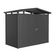 Biohort Panorama P1 metalen tuinhuis donkergrijs metallic enkele deur