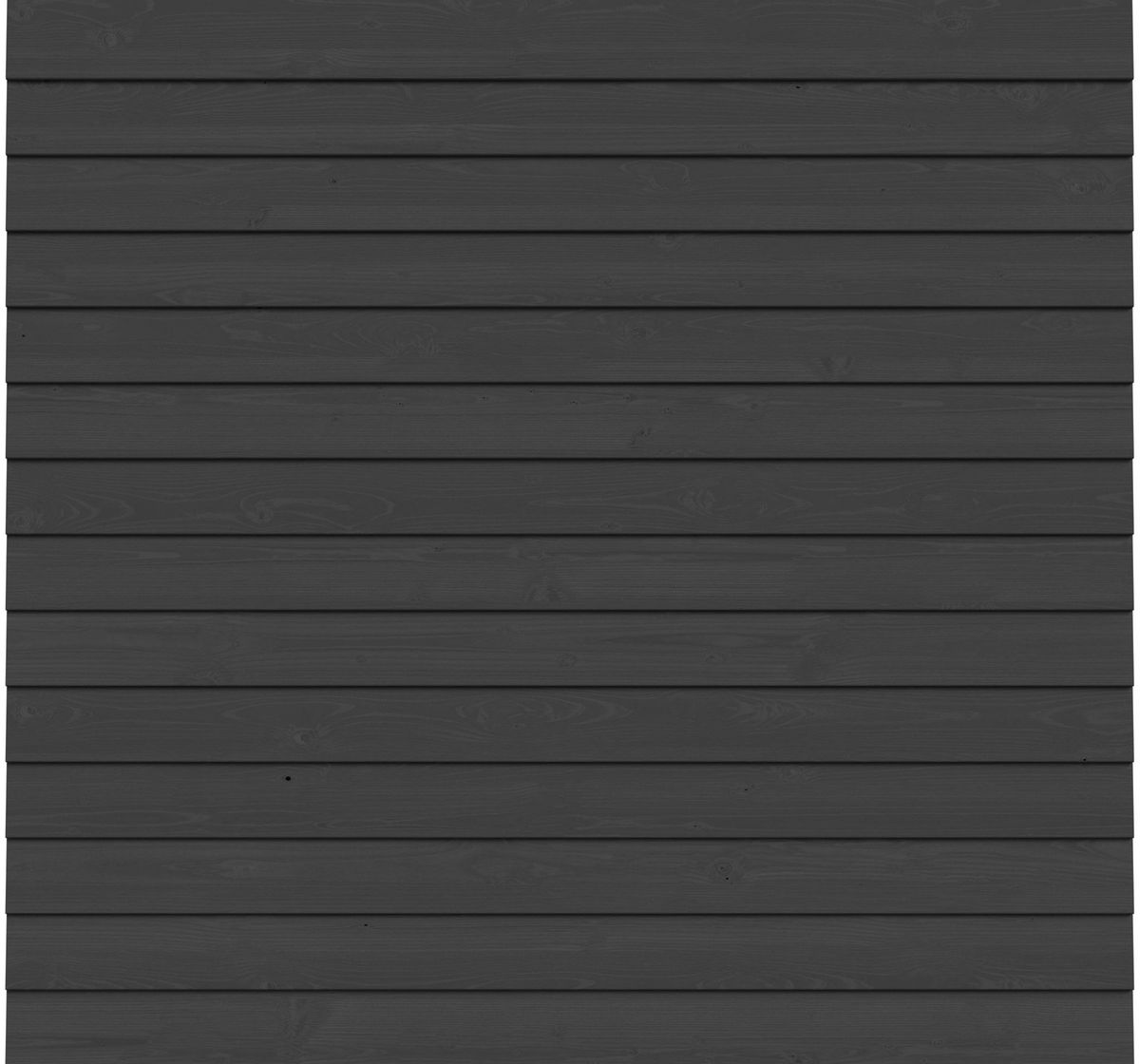 WoodAcademy vuren zweeds rabat wand 700 cm - zwart