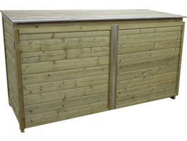 Foto van Lutrabox containerberging voor 3 afvalcontainers 2x240L+1x140L