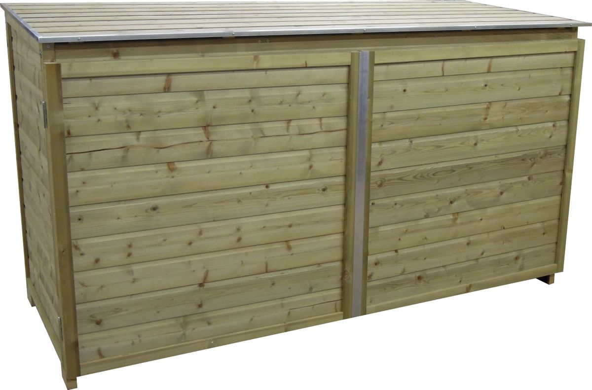 Lutrabox containerberging voor 3 afvalcontainers 2x240L+1x140L