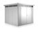 Biohort Highline H4 metalen tuinhuis zilver metallic dubbele deur