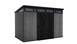 Foto von Keter Signature 117 Kunststoff-Gartenhaus Venetian Grau