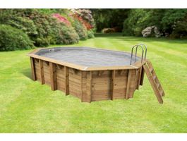 Foto van Ubbink Océa 550 x 355 x 120 cm houten zwembad