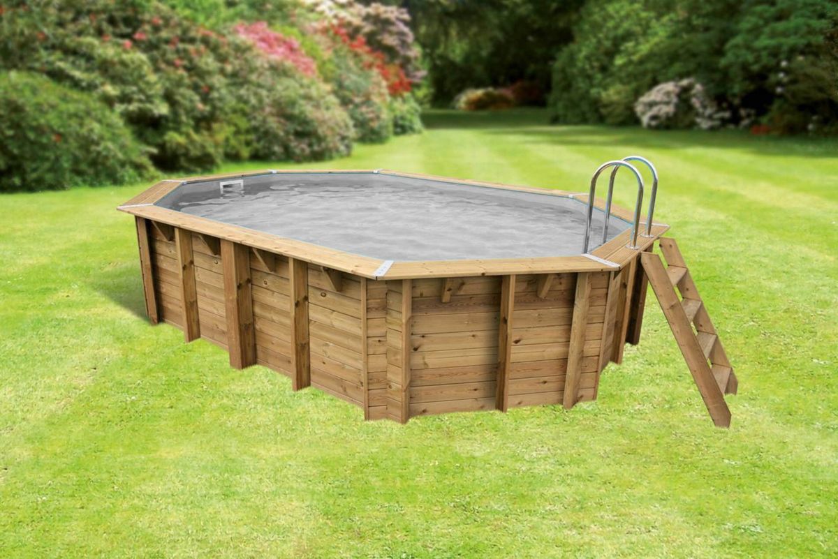 Ubbink Océa 550 x 355 x 120 cm houten zwembad