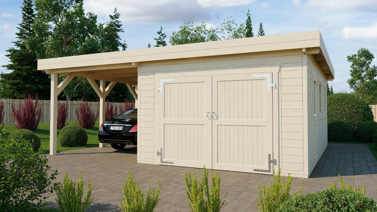 Azalp Houten Garage Cidro