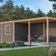 WoodAcademy Gartenhaus mit Überdachung Nefriet Essential nero 1180x400 cm