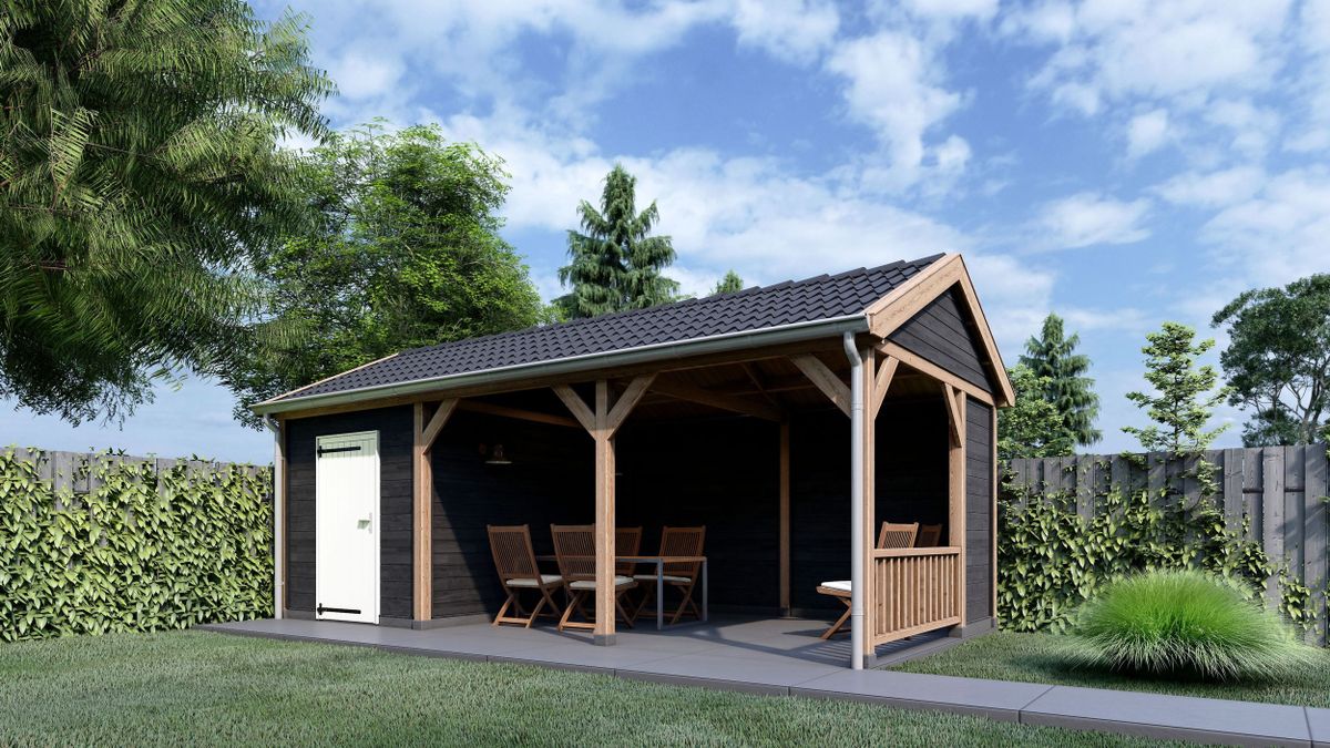 Trendhout Betula Außenaufenthalt