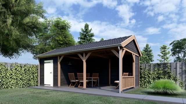 Trendhout buitenverblijf Betula